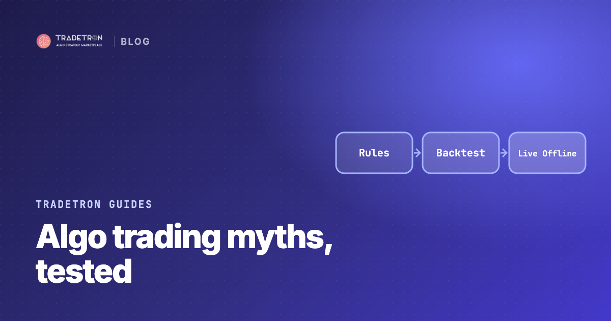 Algo Trading Myths, Tested Against How Tradetron Actually Works