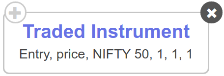 Traded Instrument keyword ని చూపిస్తున్న Tradetron keyword సెర్చ్