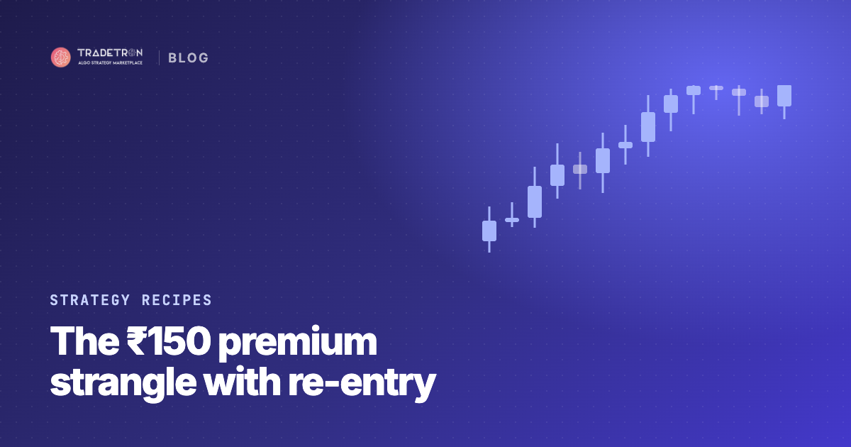 ₹150 Premium Strangle Strategy: Re-Entry at Cost and Re-Execution