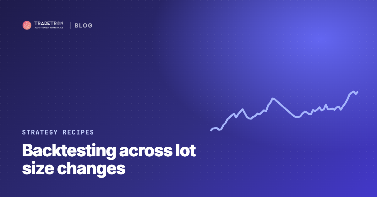 Backtesting Option Selling Strategies Across Lot Size Changes