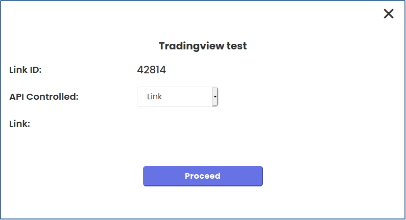 Tradetron वरचा API OAuth token मेन्यू