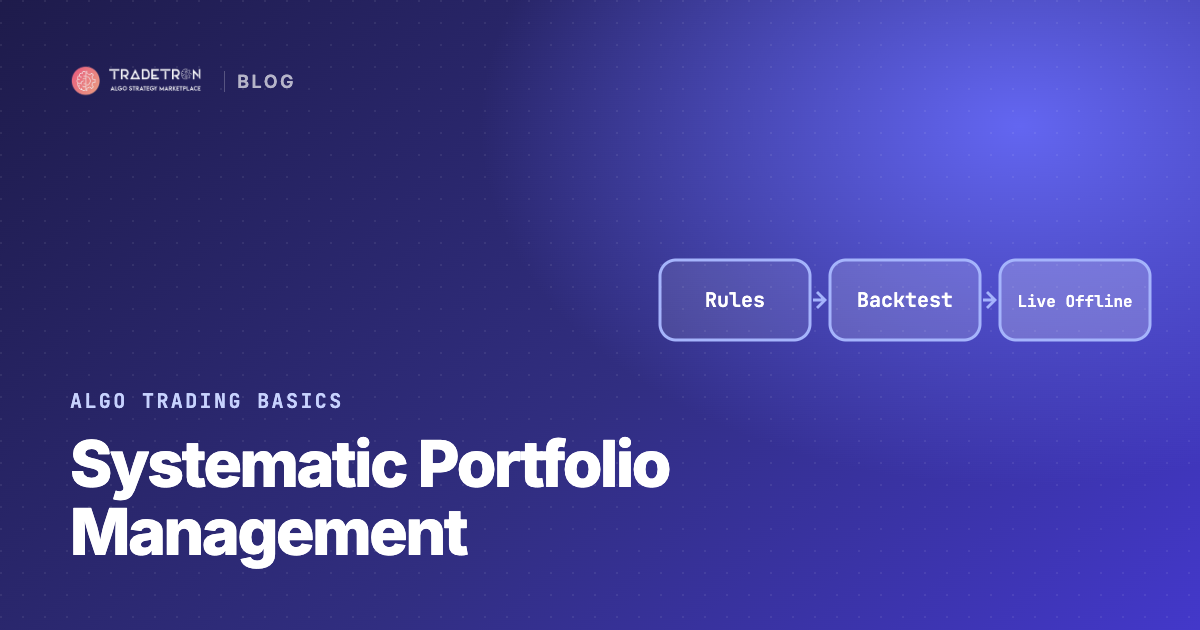 Systematic Portfolio Management: What It Is and How to Automate It
