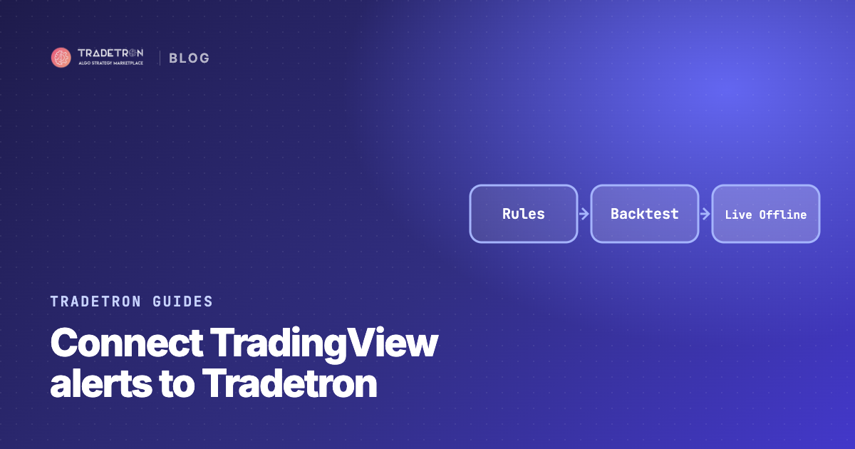 How to Connect TradingView Strategies with Tradetron