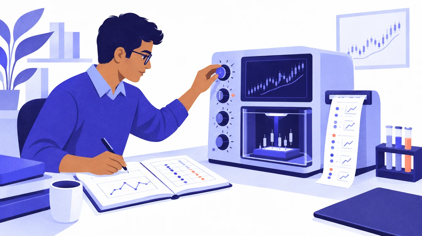 શિસ્તબદ્ધ, એક સમયે એક ફેરફારવાળા backtesting નું ચિત્ર