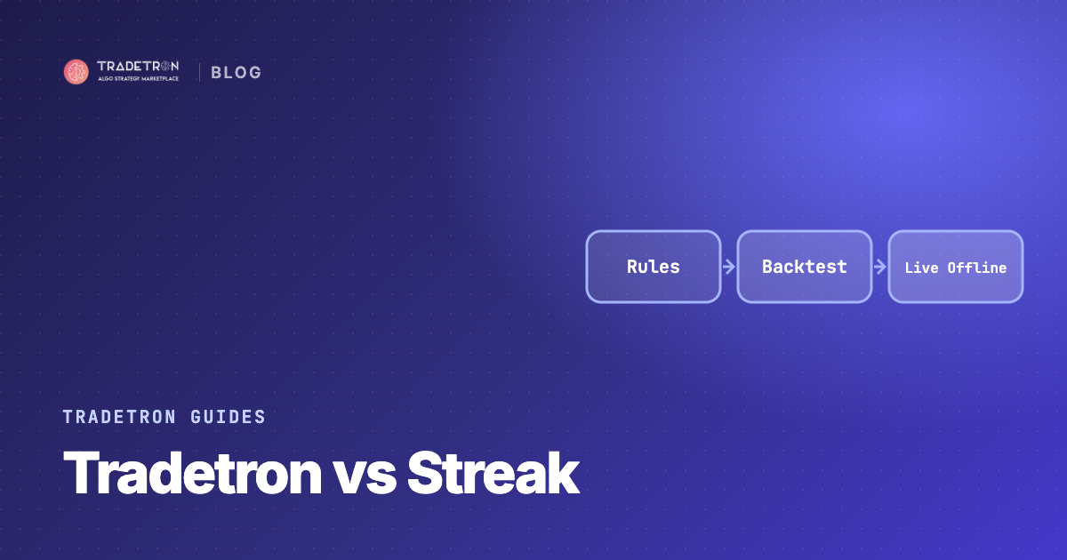 Tradetron vs Streak: A Similar No-Code Platform, Many Brokers
